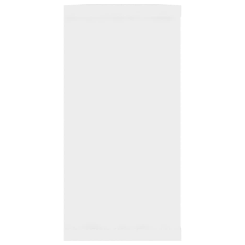 vidaXL sienas plaukti, 2 gab., 100x15x30 cm, balti, skaidu plāksne cena un informācija | Plaukti | 220.lv