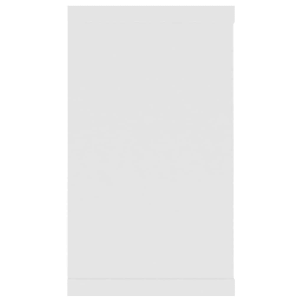 vidaXL sienas plaukti, 4 gab., balti, 80x15x26,5 cm, skaidu plāksne цена и информация | Plaukti | 220.lv