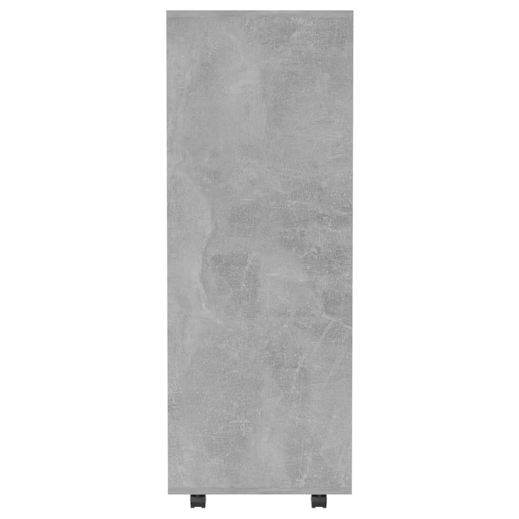 vidaXL drēbju plaukts, betona pelēks, 80x40x110 cm, skaidu plāksne cena un informācija | Skapji | 220.lv