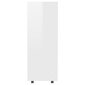 vidaXL drēbju plaukts, spīdīgi balts, 80x40x110 cm, skaidu plāksne cena un informācija | Skapji | 220.lv