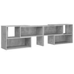 vidaXL TV plaukts, betona pelēks, 149x30x52 cm, skaidu plāksne cena un informācija | TV galdiņi | 220.lv