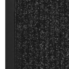 vidaXL durvju paklājs, svītrains, antracītpelēks, 60x80 cm цена и информация | Придверные коврики | 220.lv