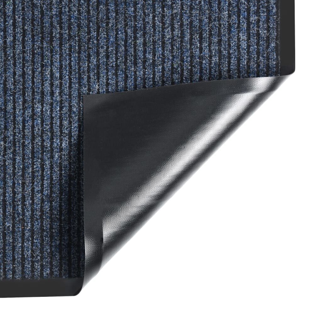 vidaXL durvju paklājs, svītrains, zils, 80x120 cm cena un informācija | Kājslauķi | 220.lv