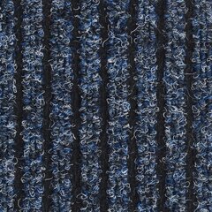 vidaXL durvju paklājs, svītrains, zils, 80x120 cm цена и информация | Придверный коврик | 220.lv
