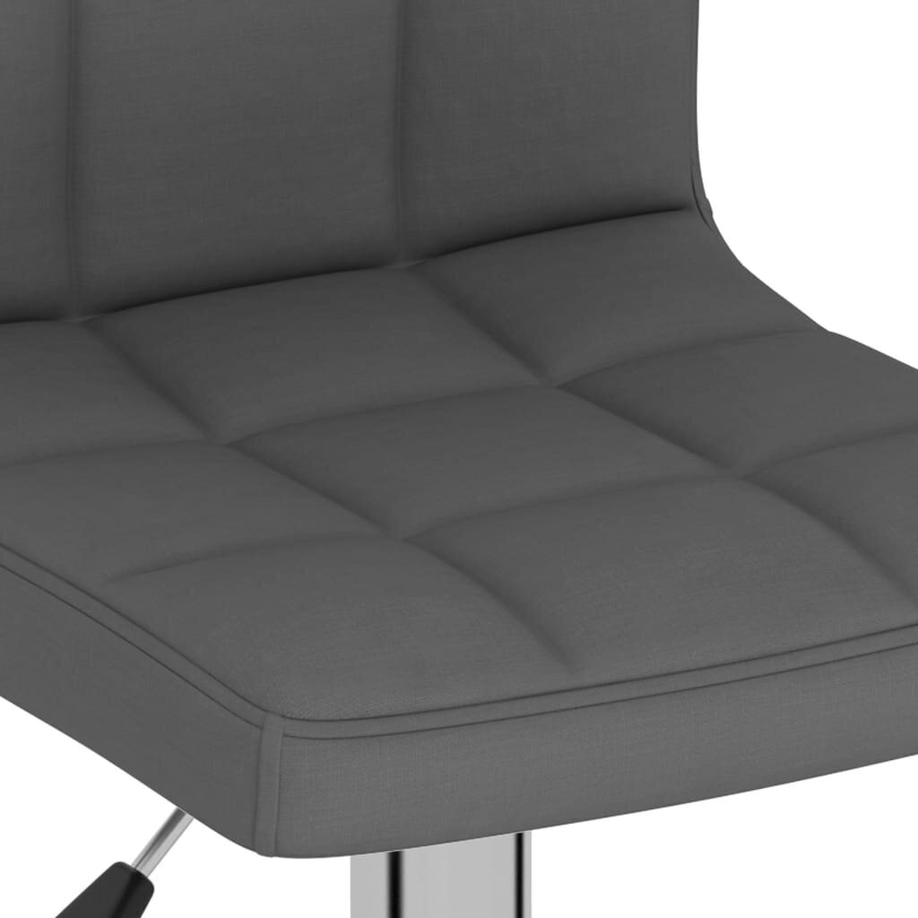 vidaXL bāra krēsli, 2 gab., tumši pelēks audums цена и информация | Virtuves un ēdamistabas krēsli | 220.lv