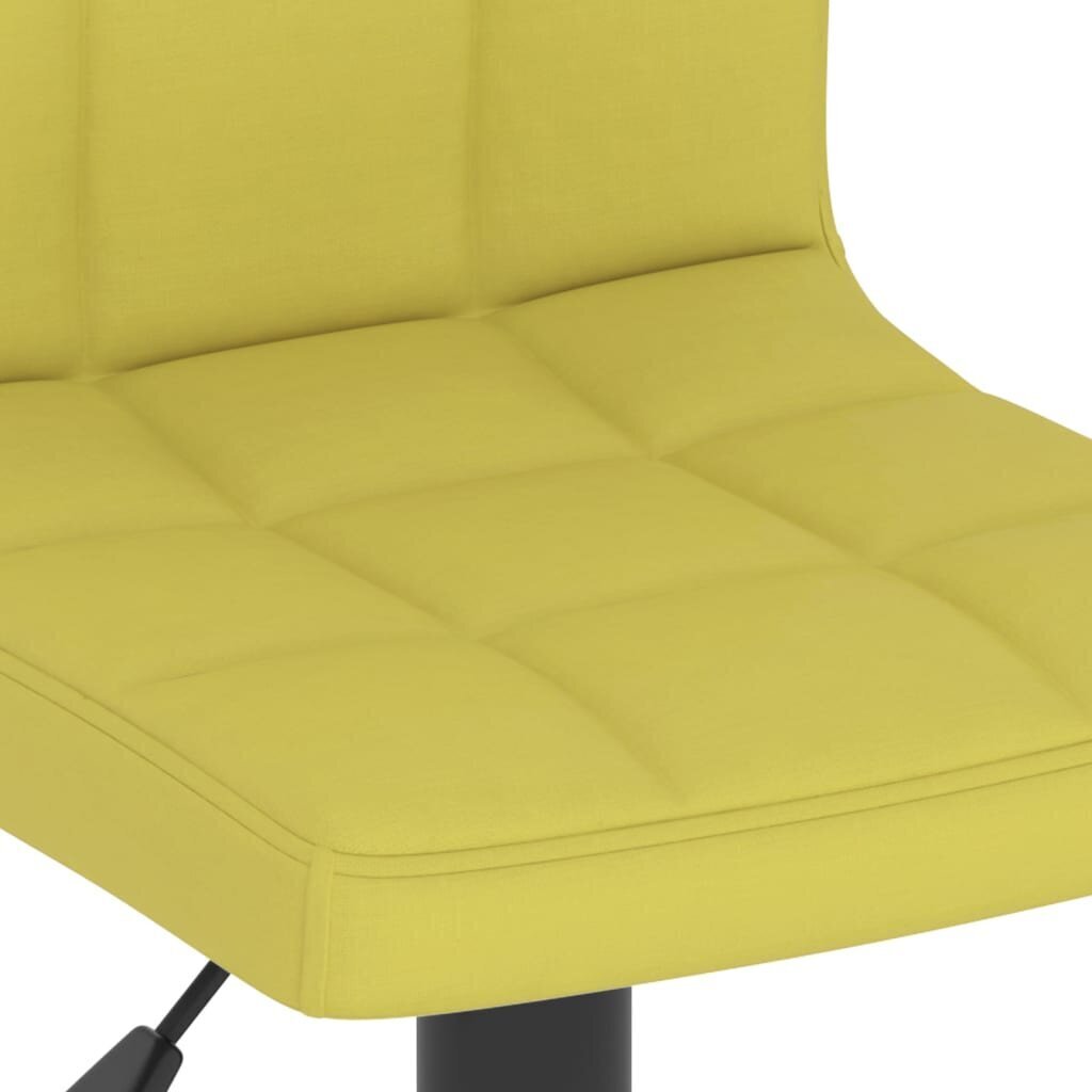 vidaXL bāra krēsls, zaļš audums cena un informācija | Virtuves un ēdamistabas krēsli | 220.lv