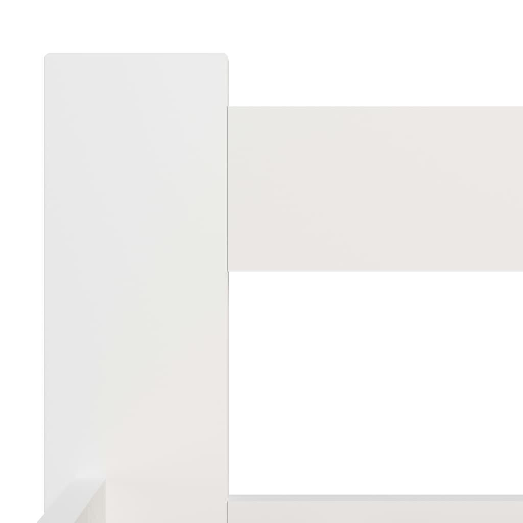 vidaXL gultas rāmis, balts, priedes masīvkoks, 160x200 cm cena un informācija | Gultas | 220.lv