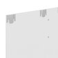 vidaXL sienas TV plaukts, balts, 120x23,5x90 cm, skaidu plāksne cena un informācija | TV galdiņi | 220.lv