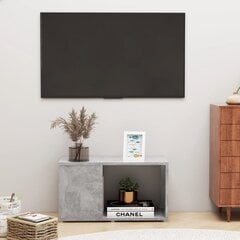 vidaXL TV skapis, betona pelēks, 60x24x32 cm, kokskaidu plāksne cena un informācija | TV galdiņi | 220.lv