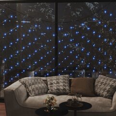 vidaXL Ziemassvētku lampiņu tīkls, 3x3 m, 306 gaiši zilas LED cena un informācija | Ziemassvētku dekorācijas | 220.lv
