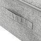 vidaXL uzglabāšanas kastes, 2 gab., 70x40x18 cm, audums, pelēkas cena un informācija | Veļas grozi un mantu uzglabāšanas kastes | 220.lv