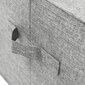 vidaXL uzglabāšanas kastes, 50x30x25 cm, audums, pelēkas cena un informācija | Veļas grozi un mantu uzglabāšanas kastes | 220.lv