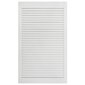 vidaXL žalūziju durvis, 2 gab., balts priedes masīvkoks, 99,3x49,4 cm cena un informācija | Žalūzijas | 220.lv