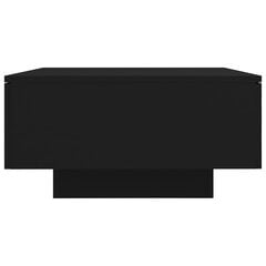vidaXL kafijas galdiņš, melns, 90x60x31 cm, skaidu plāksne цена и информация | Журнальные столики | 220.lv