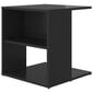 vidaXL galdiņš, spīdīgi melns, 45x45x48 cm, skaidu plāksne cena un informācija | Žurnālgaldiņi | 220.lv