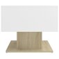 vidaXL kafijas galdiņš, balts, ozola, 103,5x50x44,5 cm, skaidu plāksne цена и информация | Žurnālgaldiņi | 220.lv