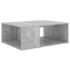 vidaXL kafijas galdiņš, betona pelēks, 90x67x33 cm, skaidu plāksne цена и информация | Журнальные столики | 220.lv
