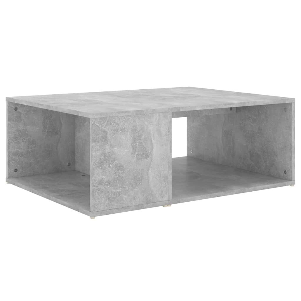 vidaXL kafijas galdiņš, betona pelēks, 90x67x33 cm, skaidu plāksne цена и информация | Žurnālgaldiņi | 220.lv