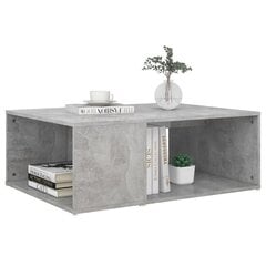vidaXL kafijas galdiņš, betona pelēks, 90x67x33 cm, skaidu plāksne cena un informācija | Žurnālgaldiņi | 220.lv