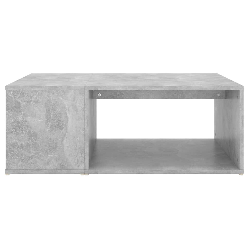 vidaXL kafijas galdiņš, betona pelēks, 90x67x33 cm, skaidu plāksne цена и информация | Žurnālgaldiņi | 220.lv