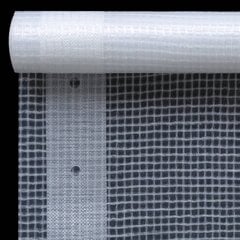 vidaXL brezenta pārklāji, 2 gab., smalki austi, 260 g/m², 4x4 m, balti цена и информация | Ветки | 220.lv