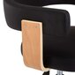 vidaXL grozāmi virtuves krēsli, 2 gab., melna mākslīgā āda цена и информация | Virtuves un ēdamistabas krēsli | 220.lv
