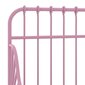 vidaXL gultas rāmis, pagarināms, rozā metāls, 80x130/200 cm цена и информация | Gultas | 220.lv