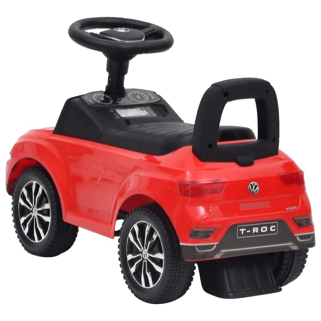 vidaXL stumjams rotaļu auto, Volkswagen T-Roc, sarkans cena un informācija | Rotaļlietas zīdaiņiem | 220.lv