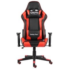 vidaXL datorspēļu krēsls, grozāms, sarkans, PVC cena un informācija | Biroja krēsli | 220.lv