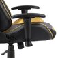 vidaXL datorspēļu krēsls, grozāms, zelta krāsā, PVC cena un informācija | Biroja krēsli | 220.lv