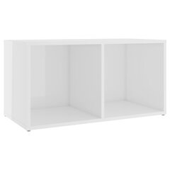 vidaXL TV plaukti, 4 gab., spīdīgi balti, 72x35x36,5 cm, skaidu plātne цена и информация | Тумбы под телевизор | 220.lv