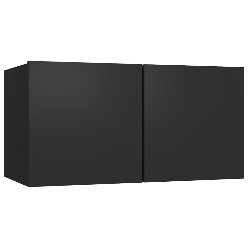 vidaXL piekarams TV skapītis, melns, 60x30x30 cm цена и информация | TV galdiņi | 220.lv