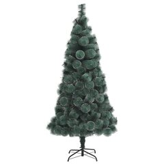 vidaXL mākslīgā Ziemassvētku egle ar statīvu, zaļa, 180 cm, PET цена и информация | Искусственные елки | 220.lv