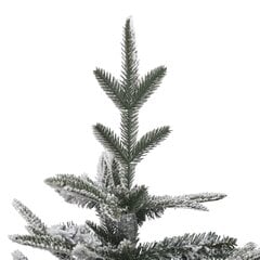 vidaXL mākslīgā Ziemassvētku egle ar sniegu, zaļa, 120 cm, PVC&PE цена и информация | Искусственные елки | 220.lv