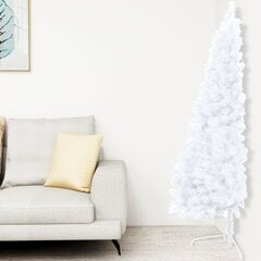 vidaXL mākslīgā Ziemassvētku egle, LED, rotājumi, pusapaļa, 180 cm цена и информация | Искусственные елки | 220.lv