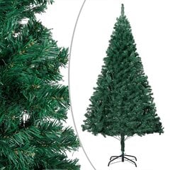 vidaXL mākslīgā Ziemassvētku egle ar LED un rotājumiem, 150 cm, PVC цена и информация | Искусственные елки | 220.lv