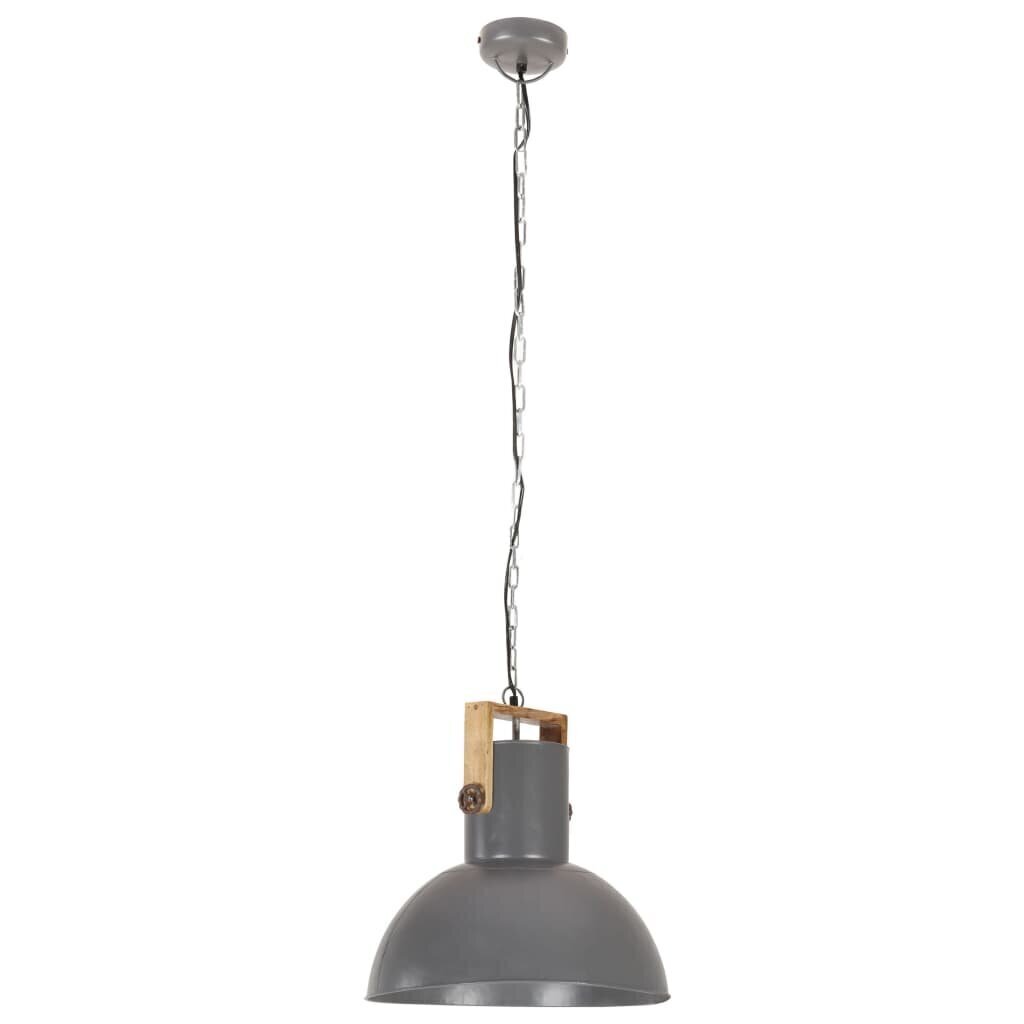 vidaXL griestu lampa, industriāls dizains, pelēka, 25 W, 52 cm, E27 cena un informācija | Lustras | 220.lv