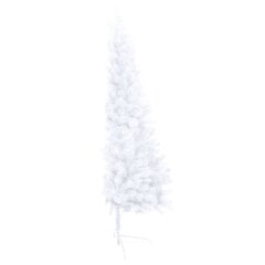 vidaXL mākslīgā Ziemassvētku egle ar LED un bumbiņām, pusapaļa, 120 cm цена и информация | Искусственные елки | 220.lv