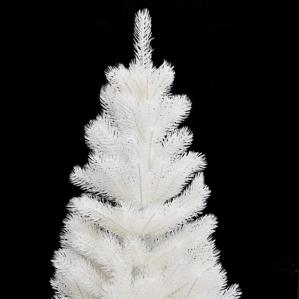 vidaXL mākslīgā Ziemassvētku egle ar LED un bumbiņām, 90 cm, balta цена и информация | Mākslīgās egles, vainagi, statīvi | 220.lv
