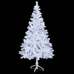 vidaXL mākslīgā Ziemassvētku egle ar LED un bumbiņām, 150 cm, 380 zari cena un informācija | Mākslīgās egles, vainagi, statīvi | 220.lv
