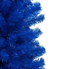 vidaXL mākslīgā Ziemassvētku egle ar LED un bumbiņām, 180 cm, zila цена и информация | Искусственные елки | 220.lv