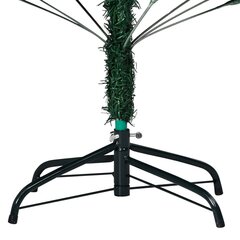 vidaXL mākslīgā Ziemassvētku egle ar LED un bumbiņām, 180 cm, PVC цена и информация | Искусственные елки | 220.lv