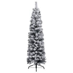 vidaXL mākslīgā Ziemassvētku egle ar LED un sniegu, 240 cm, PVC, zaļa цена и информация | Искусственные елки | 220.lv