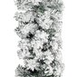 vidaXL Ziemassvētku vītne ar LED un sniegu, 5 m, PVC, zaļa цена и информация | Mākslīgās egles, vainagi, statīvi | 220.lv