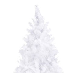 vidaXL mākslīgā Ziemassvētku egle ar LED un rotājumiem, 300 cm, balta cena un informācija | Mākslīgās egles, vainagi, statīvi | 220.lv