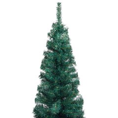 vidaXL mākslīgā Ziemassvētku egle ar LED un rotājumiem, zaļa, 120 cm цена и информация | Искусственные елки | 220.lv
