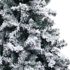 vidaXL mākslīgā Ziemassvētku egle ar LED un bumbiņām, 240 cm, zaļa cena un informācija | Mākslīgās egles, vainagi, statīvi | 220.lv