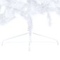 vidaXL mākslīgā Ziemassvētku egle ar statīvu, balta, 150 cm, PVC цена и информация | Mākslīgās egles, vainagi, statīvi | 220.lv