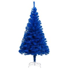 vidaXL mākslīgā Ziemassvētku egle ar LED un bumbiņām, 210 cm, zila цена и информация | Искусственные елки | 220.lv