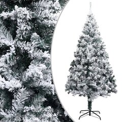 vidaXL mākslīgā Ziemassvētku egle ar LED, rotājumiem un sniegu, 300 cm cena un informācija | Mākslīgās egles, vainagi, statīvi | 220.lv